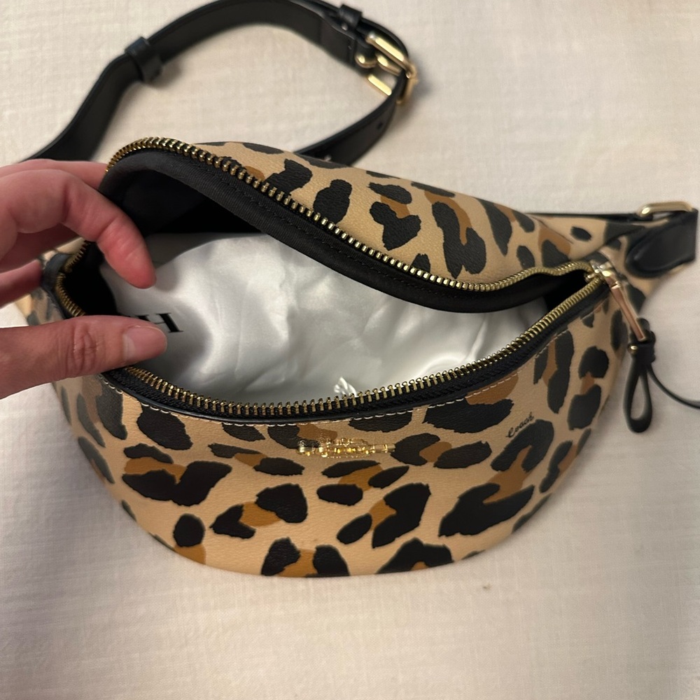 Coach Leopard Print Belt Bag - Picture 5 of 7